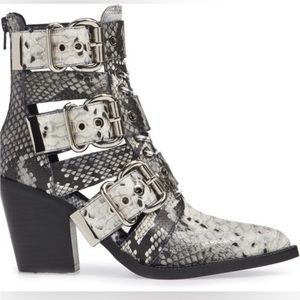 Jeffrey Campbell Caceres Snake Booties